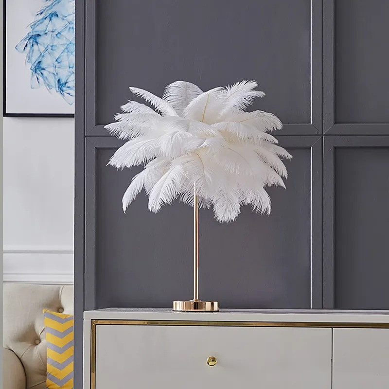 Feather Table Lamp