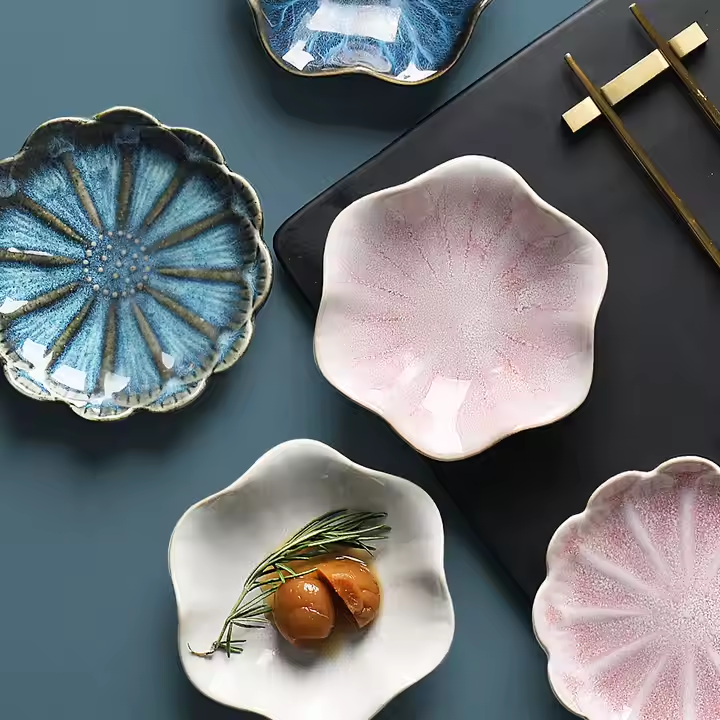 4 Flower Shaped Bowls